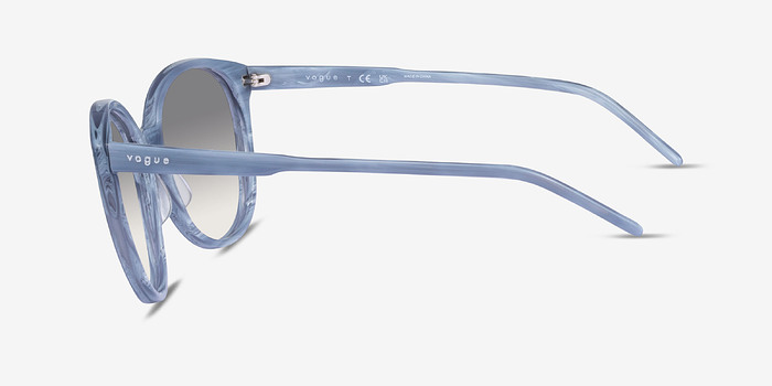 Vogue Eyewear VO5509S Ischia Striped Blue Acétate Soleil de Lunette de vue d'EyeBuyDirect