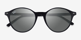 Ray-Ban RB2230 Bernard Noir Acétate Soleil de Lunette de vue d'EyeBuyDirect, Vue Rapprochée
