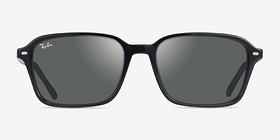 Ray-Ban RB2231 Raimond Noir Acétate Soleil de Lunette de vue d'EyeBuyDirect, Vue de Face
