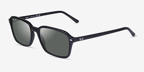 Ray-Ban RB2231 Raimond Noir Acétate Soleil de Lunette de vue d'EyeBuyDirect, Vue d'Angle