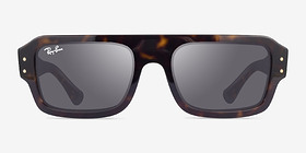 Ray-Ban RB4454 Lukas Écailles Éco-responsable Soleil de Lunette de vue d'EyeBuyDirect, Vue de Face