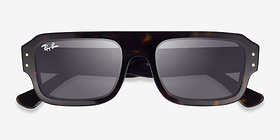 Ray-Ban RB4454 Lukas Écailles Éco-responsable Soleil de Lunette de vue d'EyeBuyDirect, Vue Rapprochée