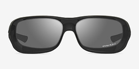 Oakley De Soto Polished Black Plastique Soleil de Lunette de vue d'EyeBuyDirect, Vue de Face