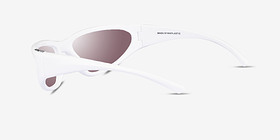 ARNETTE Nineteetwo Blanche Plastique Soleil de Lunette de vue d'EyeBuyDirect, Vue de Côté