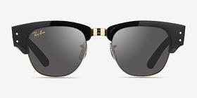Ray-Ban RB0316S Black Gold Plastique Soleil de Lunette de vue d'EyeBuyDirect, Vue de Face