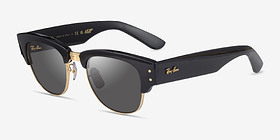 Ray-Ban RB0316S Black Gold Plastique Soleil de Lunette de vue d'EyeBuyDirect, Vue d'Angle