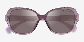 Ralph RA5316U Violet Plastique Soleil de Lunette de vue d'EyeBuyDirect, Vue Rapprochée