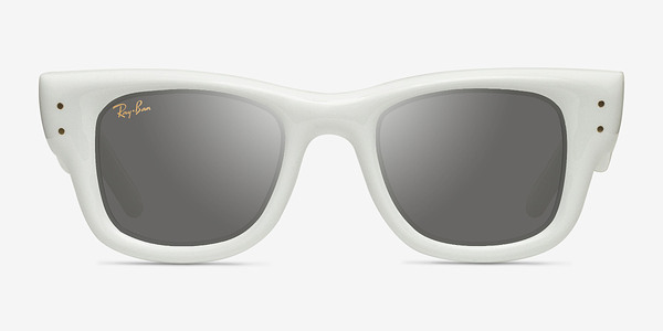 Ray-Ban RB4940 Wayfarer Puffer Polished White Plastique Soleil de Lunette de vue
