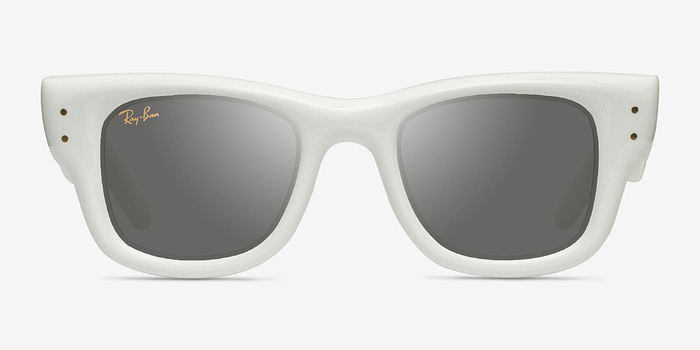 Ray-Ban RB4940 Wayfarer Puffer Polished White Plastique Soleil de Lunette de vue d'EyeBuyDirect