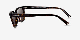 Coach HC8328U C6196 Écaille Noire Acétate Soleil de Lunette de vue d'EyeBuyDirect, Vue de Côté