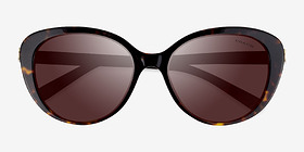 Coach HC8348U CD479 Écaille Noire Acétate Soleil de Lunette de vue d'EyeBuyDirect, Vue Rapprochée