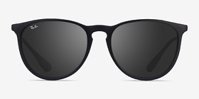 Ray-Ban RB4171 Erika Noir Plastique Soleil de Lunette de vue d'EyeBuyDirect, Vue de Face