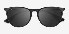 Ray-Ban RB4171 Erika Noir Plastique Soleil de Lunette de vue d'EyeBuyDirect, Vue Rapprochée