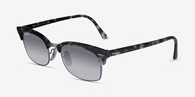 Ray-Ban RB3916 Gray Tortoise Métal Soleil de Lunette de vue d'EyeBuyDirect, Vue d'Angle