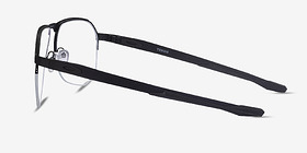 Oakley Tenon Satin Black Titanium Montures de lunettes de vue d'EyeBuyDirect, Vue de Côté