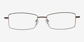 Michelle Brun Métal Montures de lunettes de vue d'EyeBuyDirect, Vue de Face