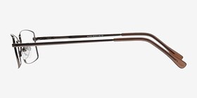 Michelle Brun Métal Montures de lunettes de vue d'EyeBuyDirect, Vue de Côté