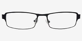 Thomas Black Green Métal Montures de lunettes de vue d'EyeBuyDirect, Vue de Face
