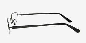 Cassi Gunmetal Métal Montures de lunettes de vue d'EyeBuyDirect, Vue de Côté