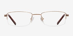 Brian Doré Métal Montures de lunettes de vue d'EyeBuyDirect, Vue de Face