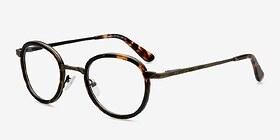 Bourgeois Écailles Métal Montures de lunettes de vue d'EyeBuyDirect, Vue d'Angle