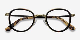 Bourgeois Écailles Métal Montures de lunettes de vue d'EyeBuyDirect, Vue Rapprochée