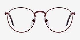 Basquiat Rouge Métal Montures de lunettes de vue d'EyeBuyDirect, Vue de Face