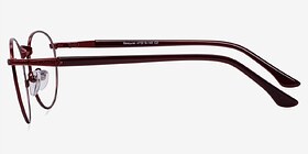 Basquiat Rouge Métal Montures de lunettes de vue d'EyeBuyDirect, Vue de Côté