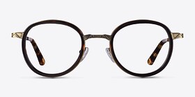 Bourgeois Écailles Métal Montures de lunettes de vue d'EyeBuyDirect, Vue de Face