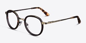 Bourgeois Écailles Métal Montures de lunettes de vue d'EyeBuyDirect, Vue d'Angle