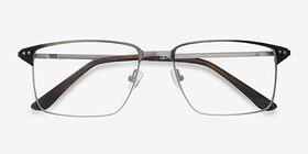 Absolute Vert Métal Montures de lunettes de vue d'EyeBuyDirect, Vue Rapprochée