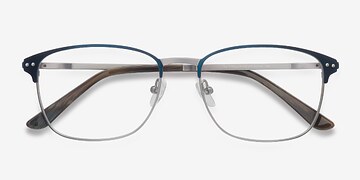 Navy Silver Arcadian -  Classiques Métal Lunettes de vue