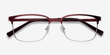 Burgundy Manchester -  Metal Eyeglasses