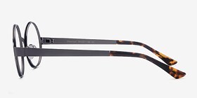 Afternoon Gunmetal Métal Montures de lunettes de vue d'EyeBuyDirect, Vue de Côté