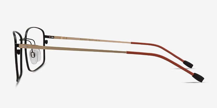 Balance Black Golden Métal Montures de lunettes de vue d'EyeBuyDirect