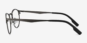 Function Gunmetal Métal Montures de lunettes de vue d'EyeBuyDirect, Vue de Côté