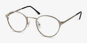 Rising Argenté Métal Montures de lunettes de vue d'EyeBuyDirect, Vue d'Angle