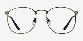 Closer Bronze Métal Montures de lunettes de vue d'EyeBuyDirect, Vue de Face