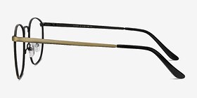 Closer Bronze Métal Montures de lunettes de vue d'EyeBuyDirect, Vue de Côté