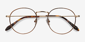 Wistful Café Métal Montures de lunettes de vue d'EyeBuyDirect, Vue Rapprochée