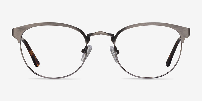 The Works Gunmetal Métal Montures de lunettes de vue d'EyeBuyDirect