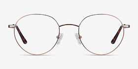 Retell Or rose Métal Montures de lunettes de vue d'EyeBuyDirect, Vue de Face