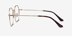 Octave Doré Métal Montures de lunettes de vue d'EyeBuyDirect, Vue de Côté