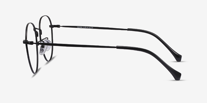 Inspire Noir Métal Montures de lunettes de vue d'EyeBuyDirect