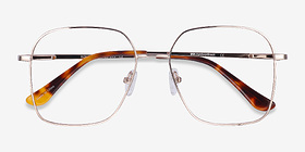 Roman Doré Métal Montures de lunettes de vue d'EyeBuyDirect, Vue Rapprochée