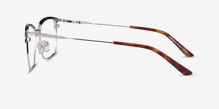 Nathaniel Argenté Métal Montures de lunettes de vue d'EyeBuyDirect