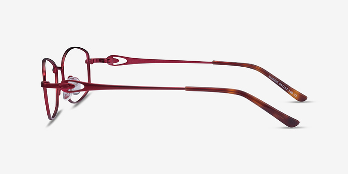 Maggie Burgundy Métal Montures de lunettes de vue d'EyeBuyDirect