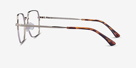 Marlow Argenté Métal Montures de lunettes de vue d'EyeBuyDirect, Vue de Côté