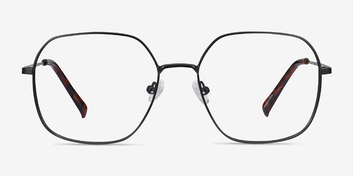 Reality Noir Métal Montures de lunettes de vue d'EyeBuyDirect