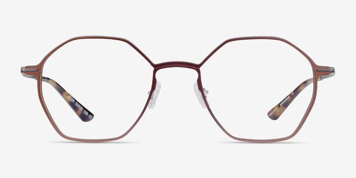 Alloy Brown & Gunmetal Titanium Montures de lunettes de vue d'EyeBuyDirect